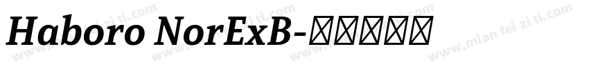 Haboro NorExB字体转换
